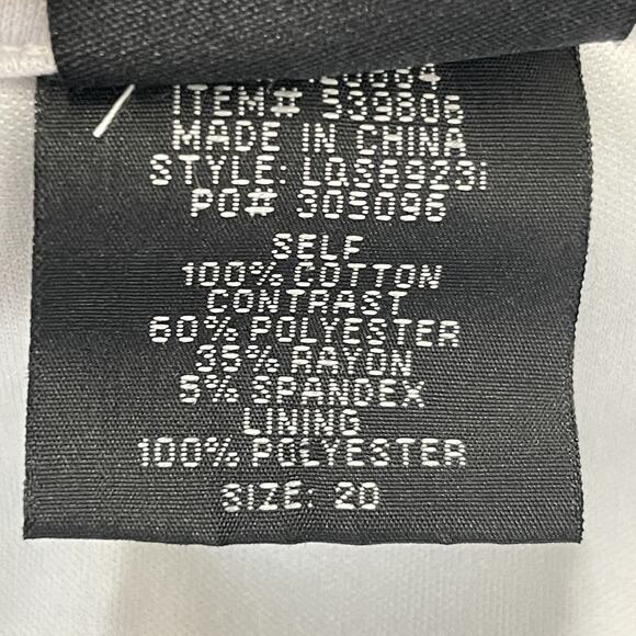 Vintage Torrid Womens Dress Plus Size 20 Floral 3D Ruffle Sleeveless Cotton - Picture 6 of 13